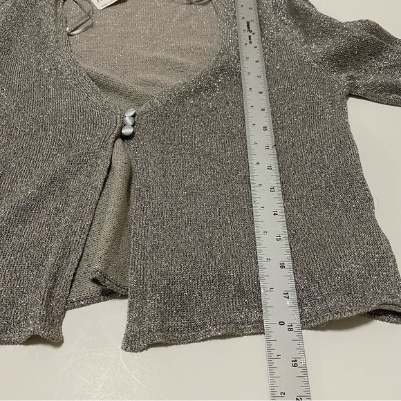 Free People Emmaline Shimmer Sparkly Large Cardigan - Picture 6 of 10